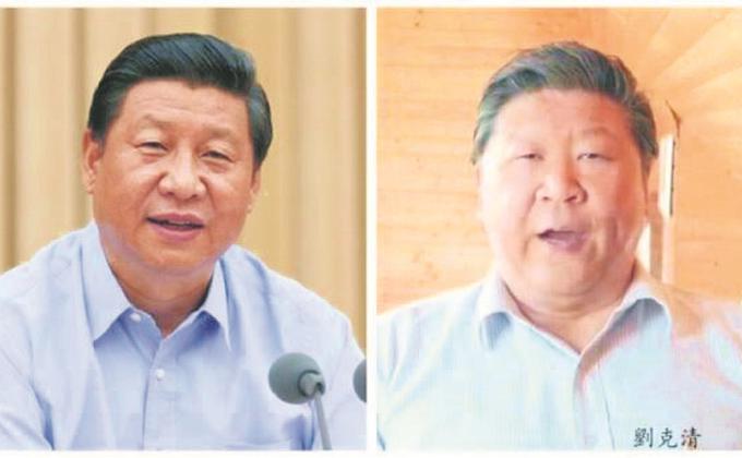 网友纷纷留言调侃:「去整形换张脸。」「长得有点寻衅滋事……」「侵犯习总的肖像权,限期整改……」(图片来源:网络图片)